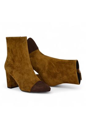 Tronchetto donna in camoscio colore cuoio. BIBI LOU- | 713T32-CUOIO